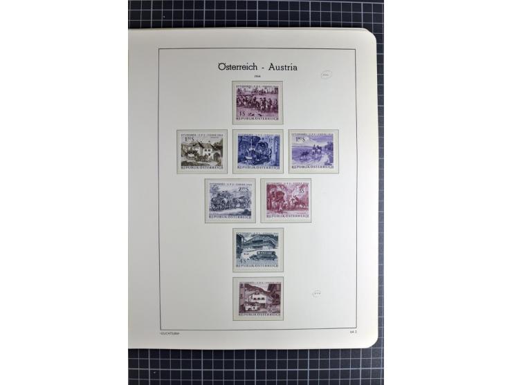1850/1985 (ca.), postfrische, ungebrauchte und gestempelte Sammlung , gut besetzt mit u.a. Dollfuß und Blitz/Maske, teils etw