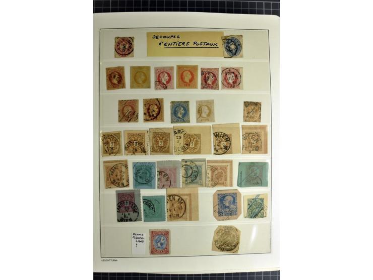1850/1985 (ca.), postfrische, ungebrauchte und gestempelte Sammlung , gut besetzt mit u.a. Dollfuß und Blitz/Maske, teils etw