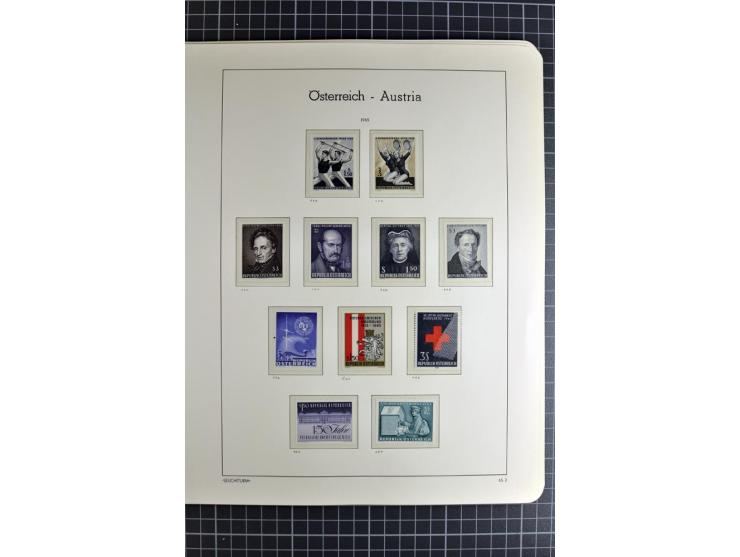 1850/1985 (ca.), postfrische, ungebrauchte und gestempelte Sammlung , gut besetzt mit u.a. Dollfuß und Blitz/Maske, teils etw