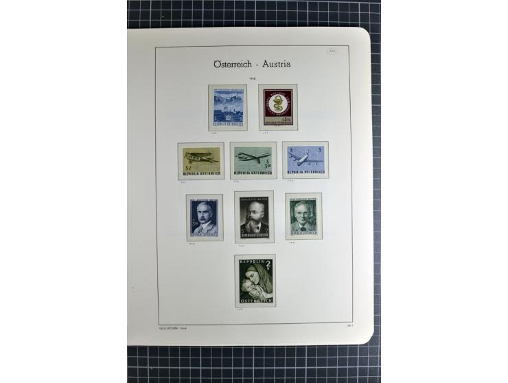 1850/1985 (ca.), postfrische, ungebrauchte und gestempelte Sammlung , gut besetzt mit u.a. Dollfuß und Blitz/Maske, teils etw