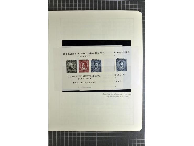 1850/1985 (ca.), postfrische, ungebrauchte und gestempelte Sammlung , gut besetzt mit u.a. Dollfuß und Blitz/Maske, teils etw