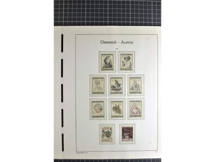 1850/1985 (ca.), postfrische, ungebrauchte und gestempelte Sammlung , gut besetzt mit u.a. Dollfuß und Blitz/Maske, teils etw