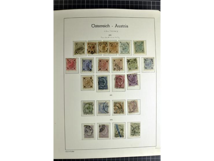 1850/1985 (ca.), postfrische, ungebrauchte und gestempelte Sammlung , gut besetzt mit u.a. Dollfuß und Blitz/Maske, teils etw