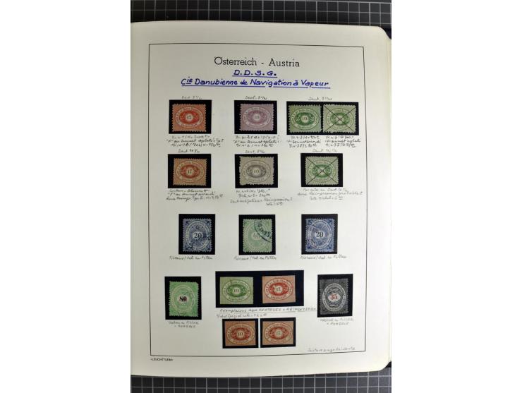 1850/1985 (ca.), postfrische, ungebrauchte und gestempelte Sammlung , gut besetzt mit u.a. Dollfuß und Blitz/Maske, teils etw