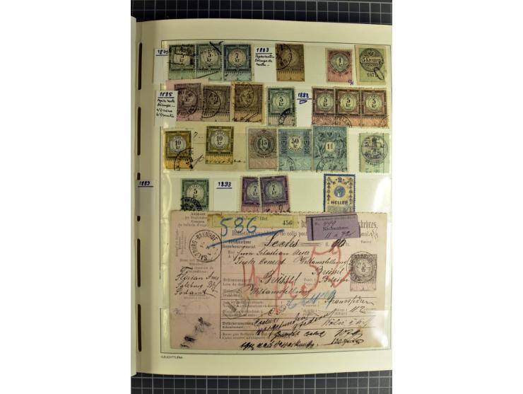 1850/1985 (ca.), postfrische, ungebrauchte und gestempelte Sammlung , gut besetzt mit u.a. Dollfuß und Blitz/Maske, teils etw