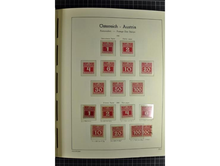 1850/1985 (ca.), postfrische, ungebrauchte und gestempelte Sammlung , gut besetzt mit u.a. Dollfuß und Blitz/Maske, teils etw