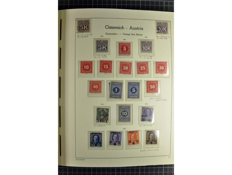 1850/1985 (ca.), postfrische, ungebrauchte und gestempelte Sammlung , gut besetzt mit u.a. Dollfuß und Blitz/Maske, teils etw