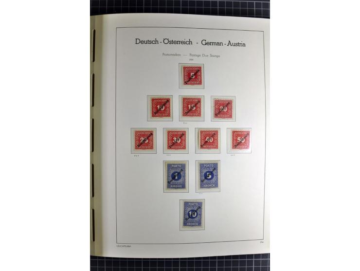1850/1985 (ca.), postfrische, ungebrauchte und gestempelte Sammlung , gut besetzt mit u.a. Dollfuß und Blitz/Maske, teils etw