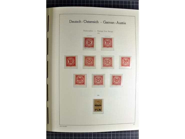 1850/1985 (ca.), postfrische, ungebrauchte und gestempelte Sammlung , gut besetzt mit u.a. Dollfuß und Blitz/Maske, teils etw