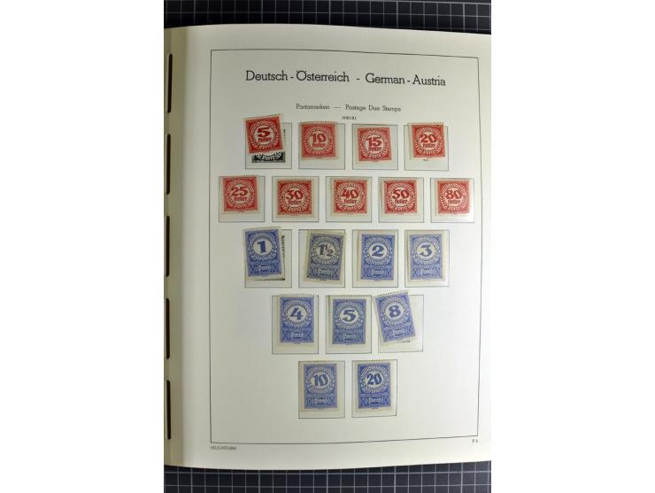 1850/1985 (ca.), postfrische, ungebrauchte und gestempelte Sammlung , gut besetzt mit u.a. Dollfuß und Blitz/Maske, teils etw