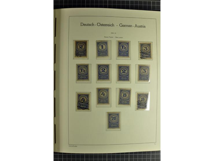 1850/1985 (ca.), postfrische, ungebrauchte und gestempelte Sammlung , gut besetzt mit u.a. Dollfuß und Blitz/Maske, teils etw