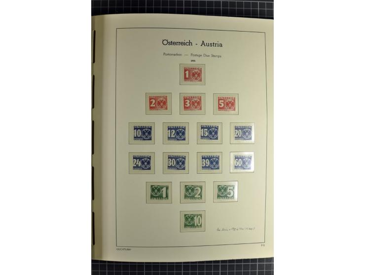 1850/1985 (ca.), postfrische, ungebrauchte und gestempelte Sammlung , gut besetzt mit u.a. Dollfuß und Blitz/Maske, teils etw