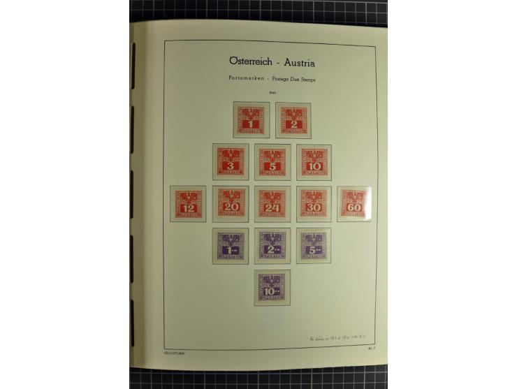1850/1985 (ca.), postfrische, ungebrauchte und gestempelte Sammlung , gut besetzt mit u.a. Dollfuß und Blitz/Maske, teils etw
