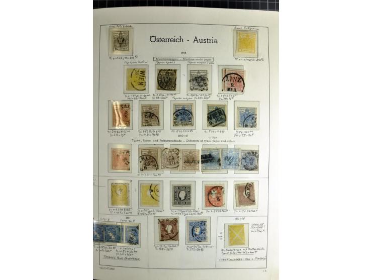 1850/1985 (ca.), postfrische, ungebrauchte und gestempelte Sammlung , gut besetzt mit u.a. Dollfuß und Blitz/Maske, teils etw