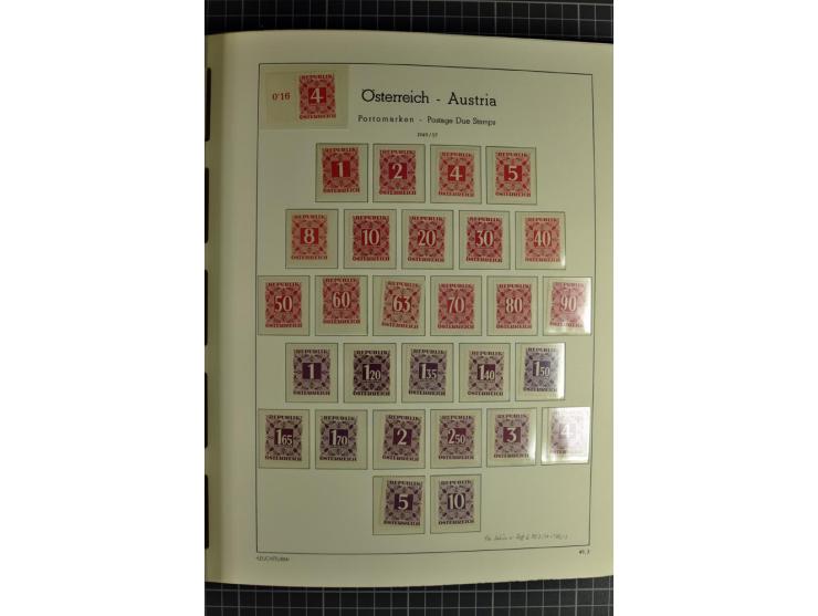 1850/1985 (ca.), postfrische, ungebrauchte und gestempelte Sammlung , gut besetzt mit u.a. Dollfuß und Blitz/Maske, teils etw