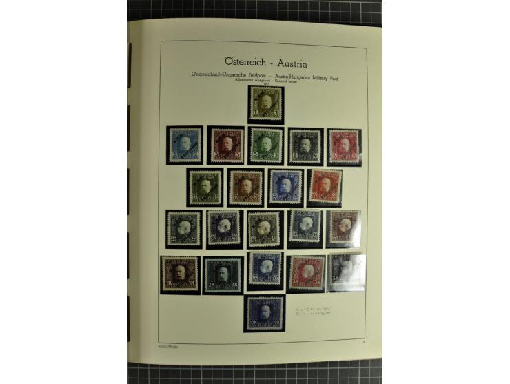 1850/1985 (ca.), postfrische, ungebrauchte und gestempelte Sammlung , gut besetzt mit u.a. Dollfuß und Blitz/Maske, teils etw