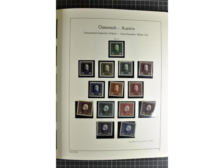 1850/1985 (ca.), postfrische, ungebrauchte und gestempelte Sammlung , gut besetzt mit u.a. Dollfuß und Blitz/Maske, teils etw