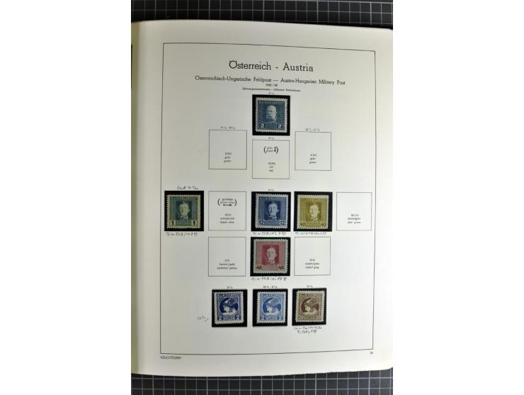 1850/1985 (ca.), postfrische, ungebrauchte und gestempelte Sammlung , gut besetzt mit u.a. Dollfuß und Blitz/Maske, teils etw