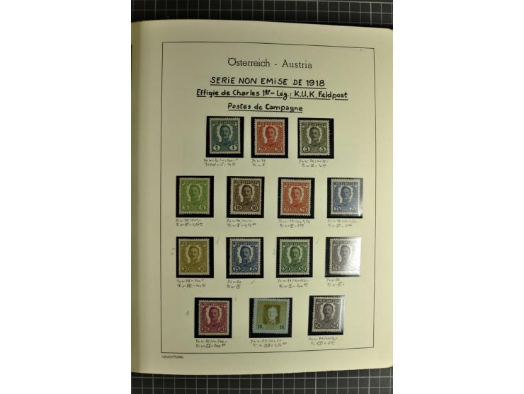 1850/1985 (ca.), postfrische, ungebrauchte und gestempelte Sammlung , gut besetzt mit u.a. Dollfuß und Blitz/Maske, teils etw