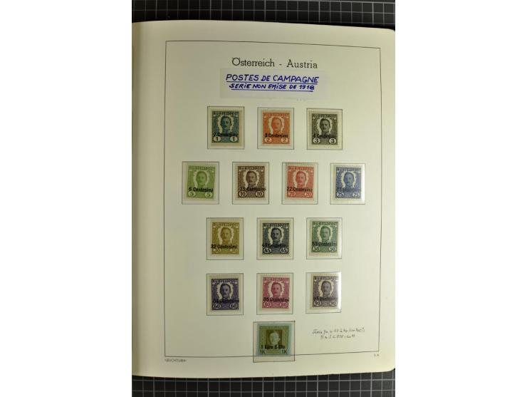 1850/1985 (ca.), postfrische, ungebrauchte und gestempelte Sammlung , gut besetzt mit u.a. Dollfuß und Blitz/Maske, teils etw