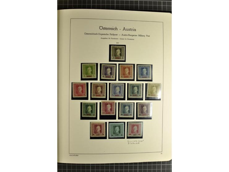 1850/1985 (ca.), postfrische, ungebrauchte und gestempelte Sammlung , gut besetzt mit u.a. Dollfuß und Blitz/Maske, teils etw