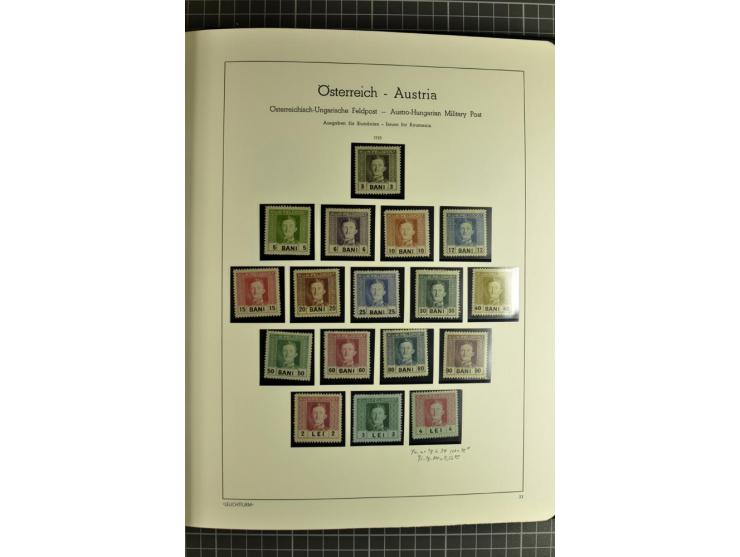 1850/1985 (ca.), postfrische, ungebrauchte und gestempelte Sammlung , gut besetzt mit u.a. Dollfuß und Blitz/Maske, teils etw