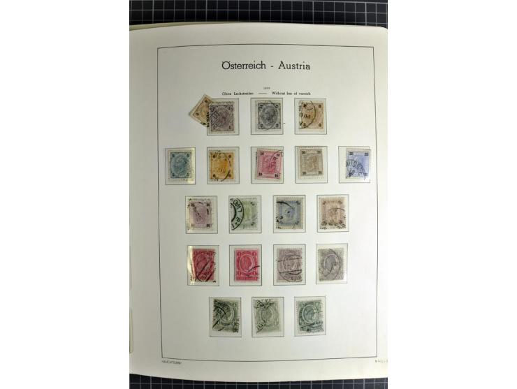 1850/1985 (ca.), postfrische, ungebrauchte und gestempelte Sammlung , gut besetzt mit u.a. Dollfuß und Blitz/Maske, teils etw