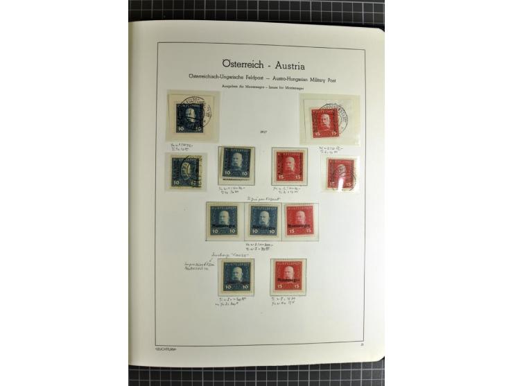 1850/1985 (ca.), postfrische, ungebrauchte und gestempelte Sammlung , gut besetzt mit u.a. Dollfuß und Blitz/Maske, teils etw