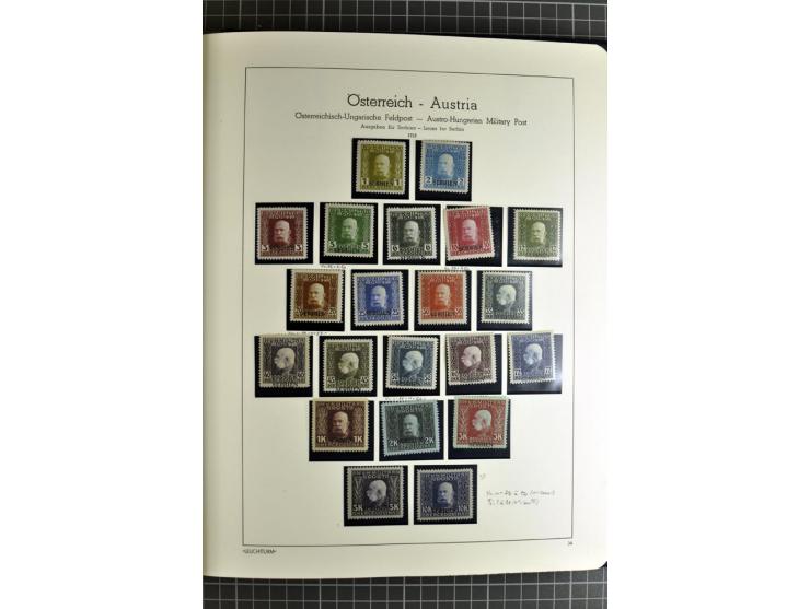 1850/1985 (ca.), postfrische, ungebrauchte und gestempelte Sammlung , gut besetzt mit u.a. Dollfuß und Blitz/Maske, teils etw