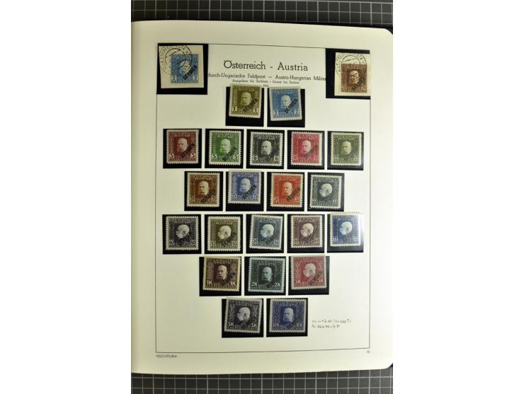 1850/1985 (ca.), postfrische, ungebrauchte und gestempelte Sammlung , gut besetzt mit u.a. Dollfuß und Blitz/Maske, teils etw