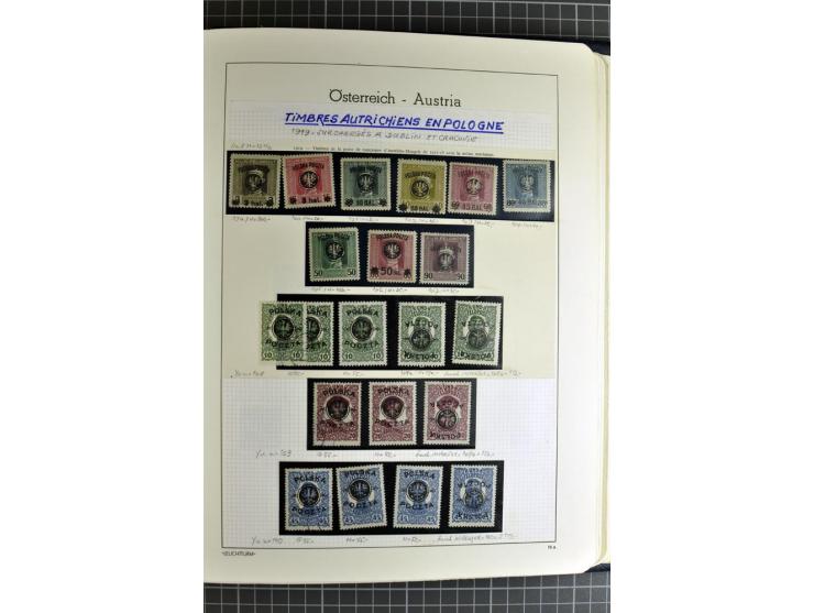 1850/1985 (ca.), postfrische, ungebrauchte und gestempelte Sammlung , gut besetzt mit u.a. Dollfuß und Blitz/Maske, teils etw