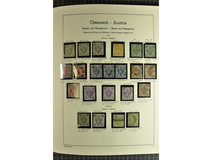 1850/1985 (ca.), postfrische, ungebrauchte und gestempelte Sammlung , gut besetzt mit u.a. Dollfuß und Blitz/Maske, teils etw