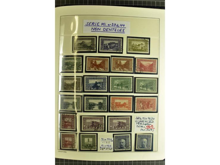 1850/1985 (ca.), postfrische, ungebrauchte und gestempelte Sammlung , gut besetzt mit u.a. Dollfuß und Blitz/Maske, teils etw