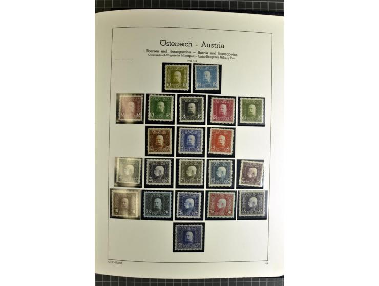 1850/1985 (ca.), postfrische, ungebrauchte und gestempelte Sammlung , gut besetzt mit u.a. Dollfuß und Blitz/Maske, teils etw