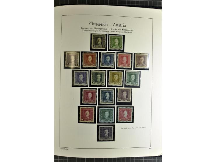1850/1985 (ca.), postfrische, ungebrauchte und gestempelte Sammlung , gut besetzt mit u.a. Dollfuß und Blitz/Maske, teils etw