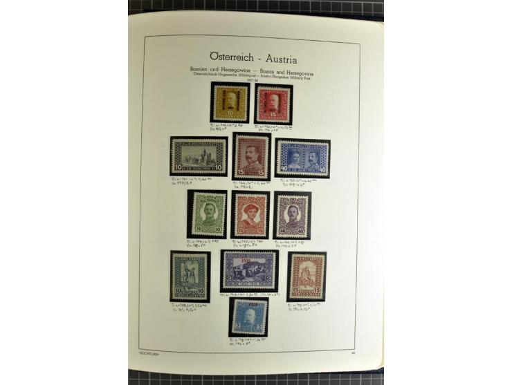 1850/1985 (ca.), postfrische, ungebrauchte und gestempelte Sammlung , gut besetzt mit u.a. Dollfuß und Blitz/Maske, teils etw