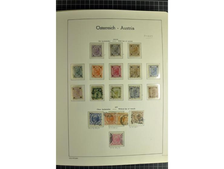 1850/1985 (ca.), postfrische, ungebrauchte und gestempelte Sammlung , gut besetzt mit u.a. Dollfuß und Blitz/Maske, teils etw