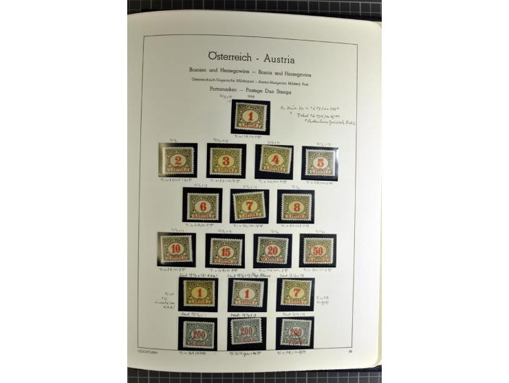 1850/1985 (ca.), postfrische, ungebrauchte und gestempelte Sammlung , gut besetzt mit u.a. Dollfuß und Blitz/Maske, teils etw