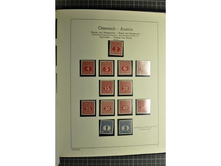 1850/1985 (ca.), postfrische, ungebrauchte und gestempelte Sammlung , gut besetzt mit u.a. Dollfuß und Blitz/Maske, teils etw