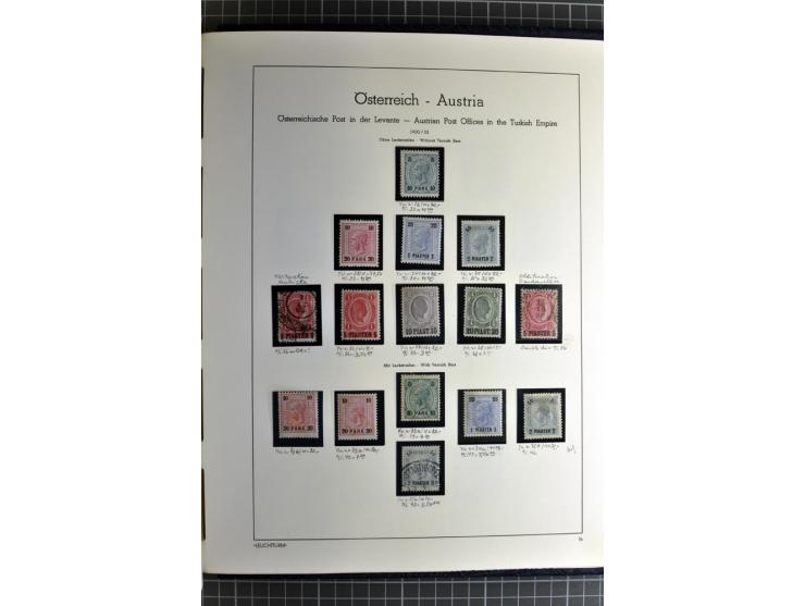 1850/1985 (ca.), postfrische, ungebrauchte und gestempelte Sammlung , gut besetzt mit u.a. Dollfuß und Blitz/Maske, teils etw