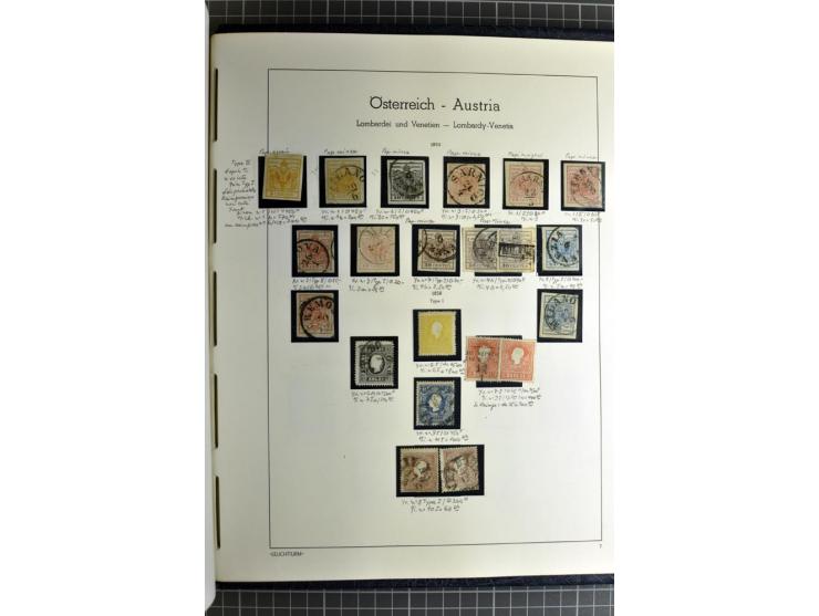 1850/1985 (ca.), postfrische, ungebrauchte und gestempelte Sammlung , gut besetzt mit u.a. Dollfuß und Blitz/Maske, teils etw