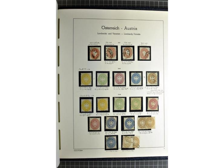 1850/1985 (ca.), postfrische, ungebrauchte und gestempelte Sammlung , gut besetzt mit u.a. Dollfuß und Blitz/Maske, teils etw