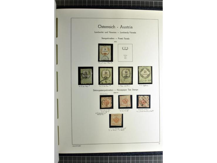 1850/1985 (ca.), postfrische, ungebrauchte und gestempelte Sammlung , gut besetzt mit u.a. Dollfuß und Blitz/Maske, teils etw