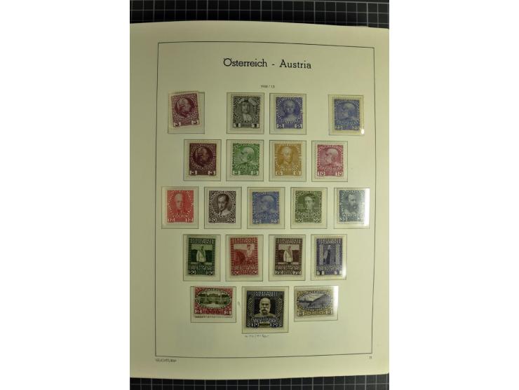 1850/1985 (ca.), postfrische, ungebrauchte und gestempelte Sammlung , gut besetzt mit u.a. Dollfuß und Blitz/Maske, teils etw
