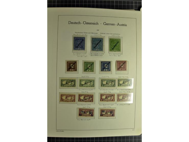 1850/1985 (ca.), postfrische, ungebrauchte und gestempelte Sammlung , gut besetzt mit u.a. Dollfuß und Blitz/Maske, teils etw