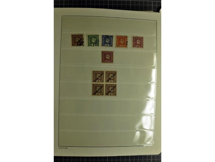1850/1985 (ca.), postfrische, ungebrauchte und gestempelte Sammlung , gut besetzt mit u.a. Dollfuß und Blitz/Maske, teils etw