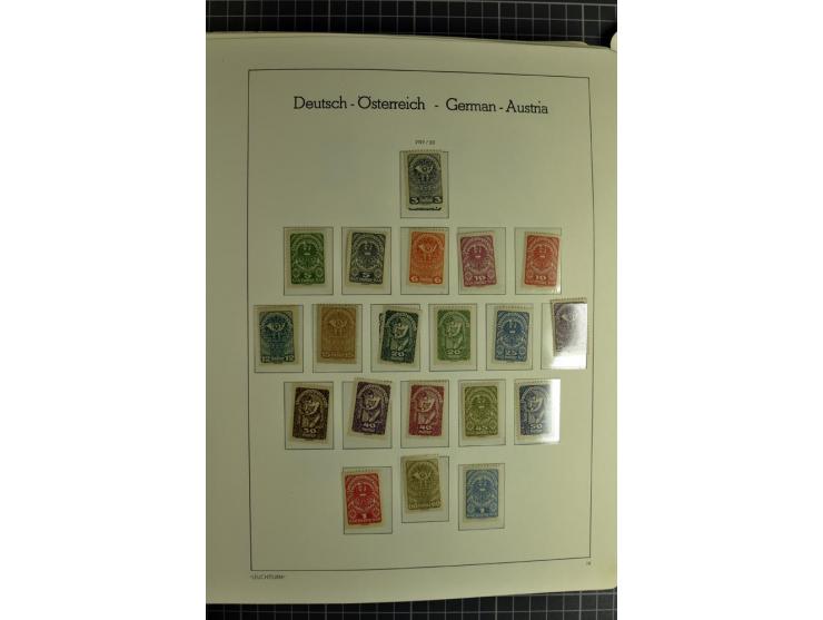 1850/1985 (ca.), postfrische, ungebrauchte und gestempelte Sammlung , gut besetzt mit u.a. Dollfuß und Blitz/Maske, teils etw