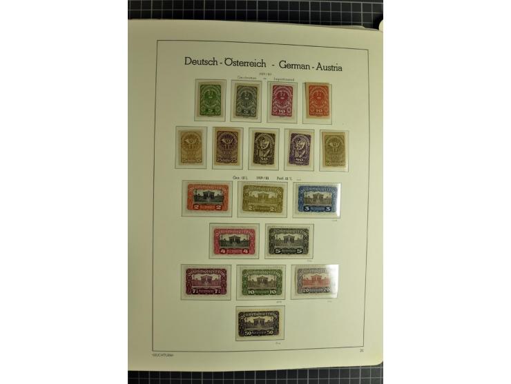 1850/1985 (ca.), postfrische, ungebrauchte und gestempelte Sammlung , gut besetzt mit u.a. Dollfuß und Blitz/Maske, teils etw