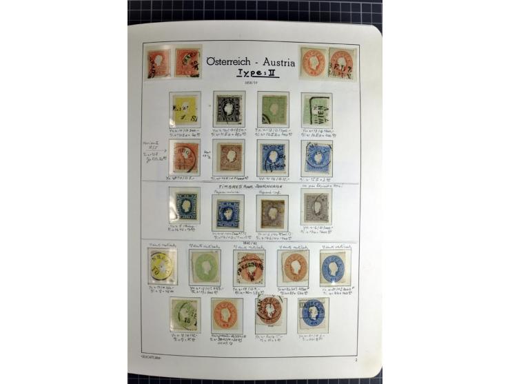 1850/1985 (ca.), postfrische, ungebrauchte und gestempelte Sammlung , gut besetzt mit u.a. Dollfuß und Blitz/Maske, teils etw