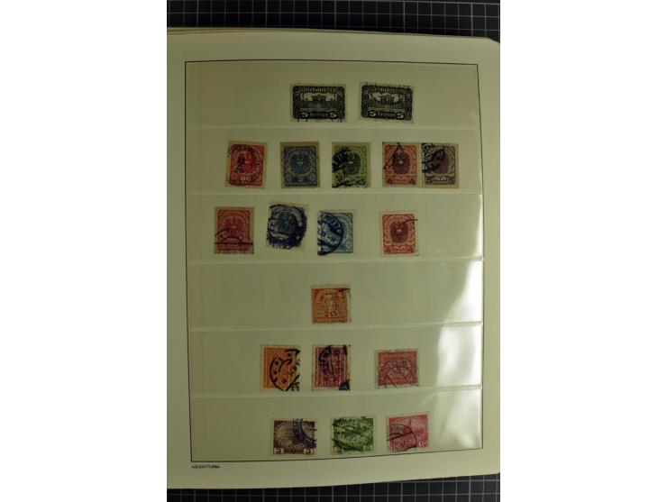 1850/1985 (ca.), postfrische, ungebrauchte und gestempelte Sammlung , gut besetzt mit u.a. Dollfuß und Blitz/Maske, teils etw